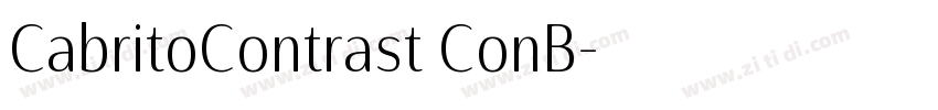 CabritoContrast ConB字体转换